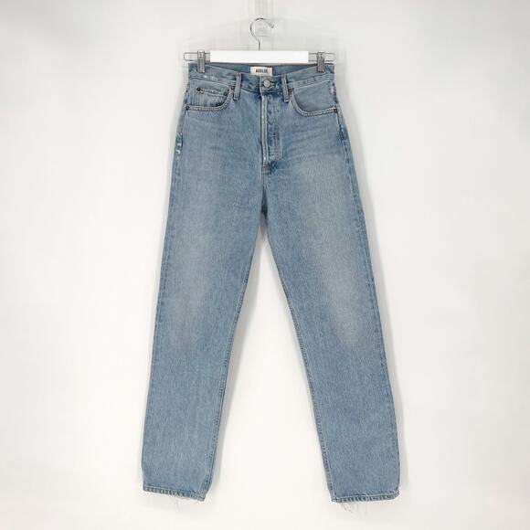 AGOLDE 90s Pinch Waist Soundwave High Rise Straight Jeans Women’s Size 25 Cotton - Picture 2 of 7